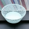 I1242 620 round fruit basket, plastic fruit plate, candy plate, home living room, dried fruit plate, daily necessities Application Scenario